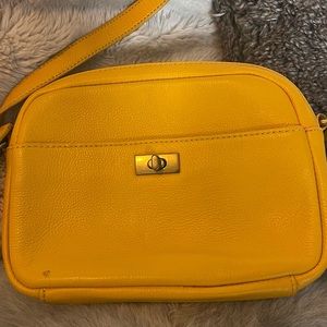 J Crew Marigold Leathercrossbody purse